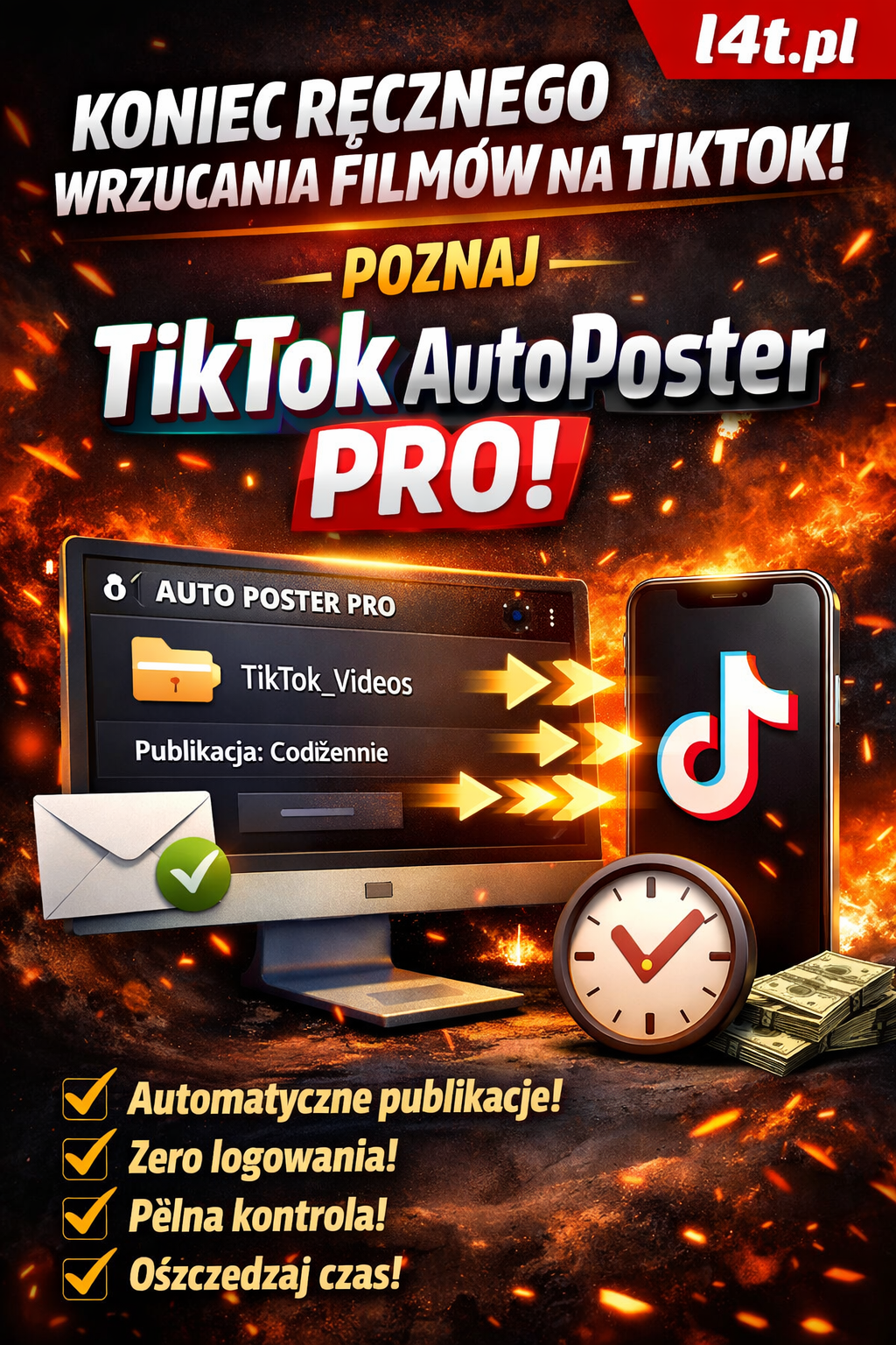tiktok automatyczna publikacja video