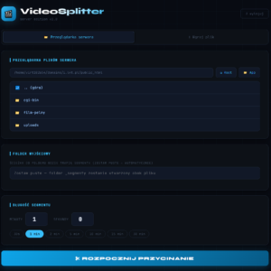 WideoSpliter – Automatyczne cięcie filmów na Shorty (Web App)