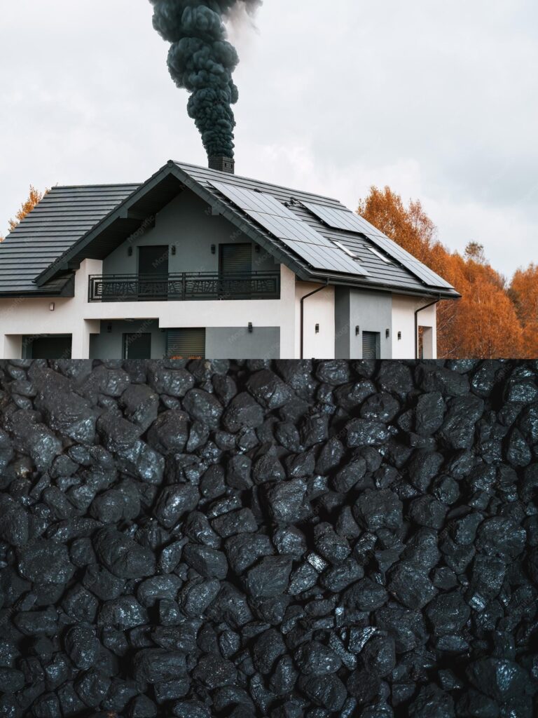 Electric heating growth in Poland, illustrating rising popularity over coal and wood for room heating