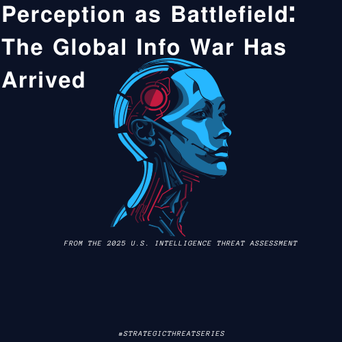 Cognitive war depiction - Conflict using tactics to weaken opponent's perception, focusing on information manipulation and at
