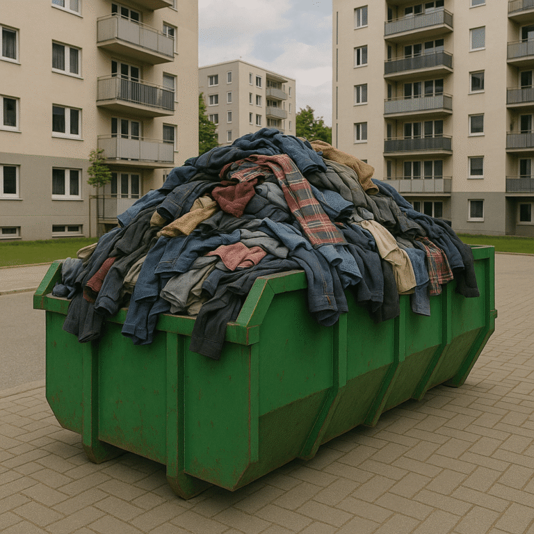 stare ubrania i buty odstawianie recykling czytanikom ekranu
