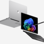 Laptop Microsoft Surface z 8 GB RAM w trakcie pracy.
