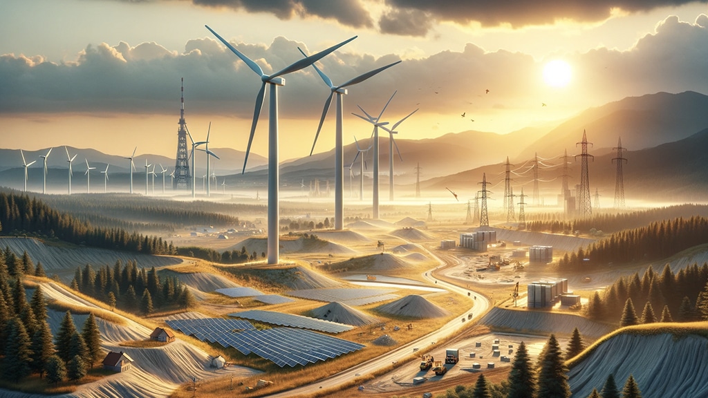 Ilustracja przedstawiająca ELQ Energy i innowacyjne rozwiązania magazynowania energii w Polsce