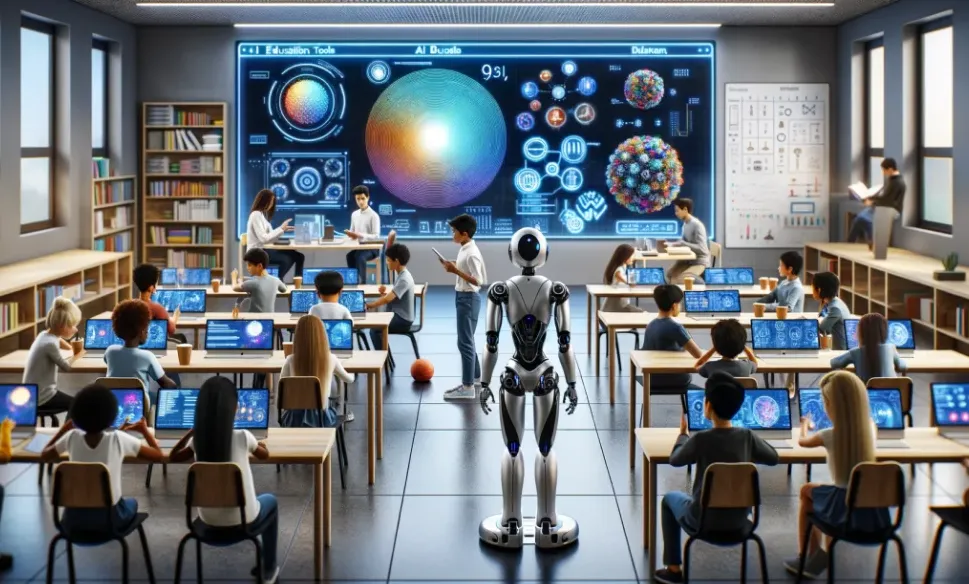 Laboratoria AI w szkołach z nowoczesnymi technologiami.