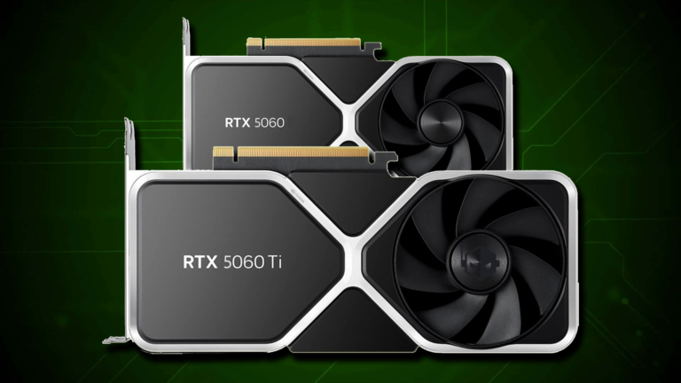 Karta graficzna GeForce RTX 5060 Ti w trakcie testu wytrzymałości.