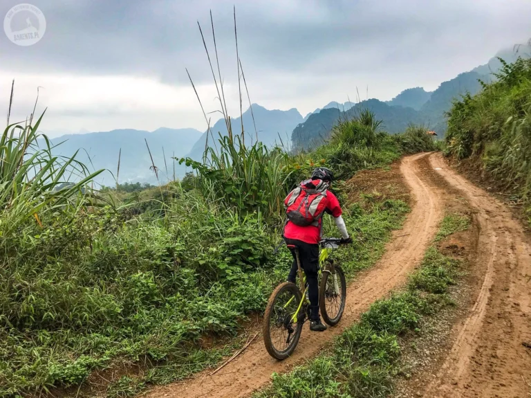 Rowerzysta w prowincji An Giang