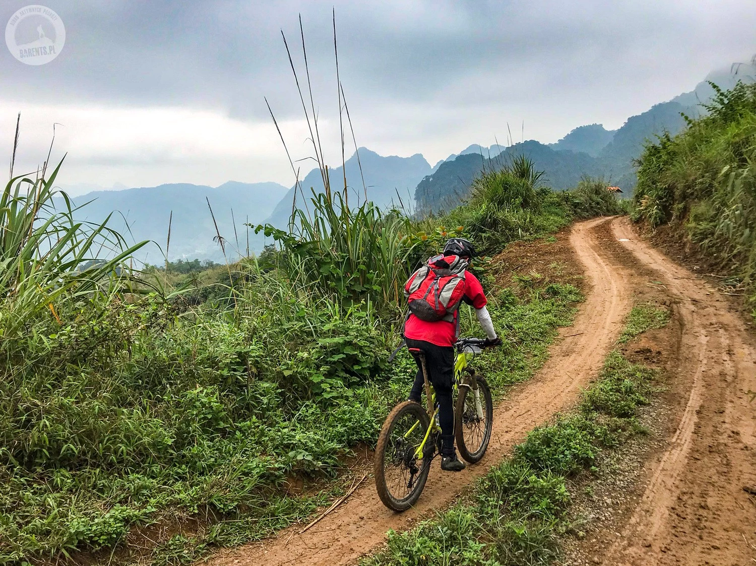 Rowerzysta w prowincji An Giang