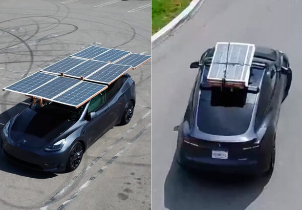 Tesla kończy produkcję Solar Roof: zdjęcie dachówek fotowoltaicznych, symbolizujące zakończenie projektu