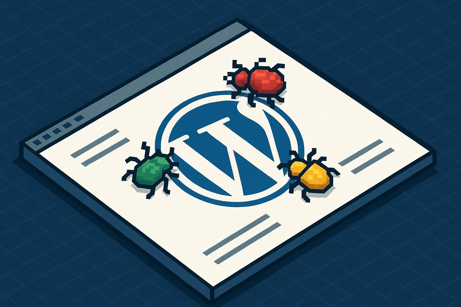 Okay, the user wants me to generate an ALT text for an image illustrating an article about WordPress security vulnera