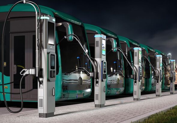 Stacja ładowania elektrobusów w Nadarzynie